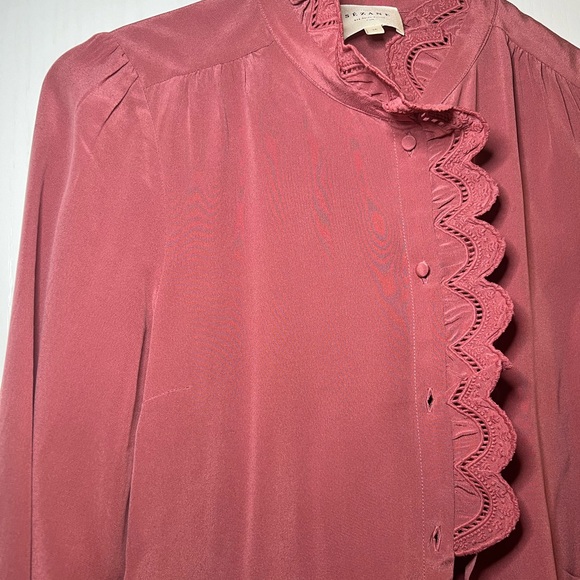 Sezane Chlo Shirt, Rosewood, US 4/FR 36 - Picture 8 of 16